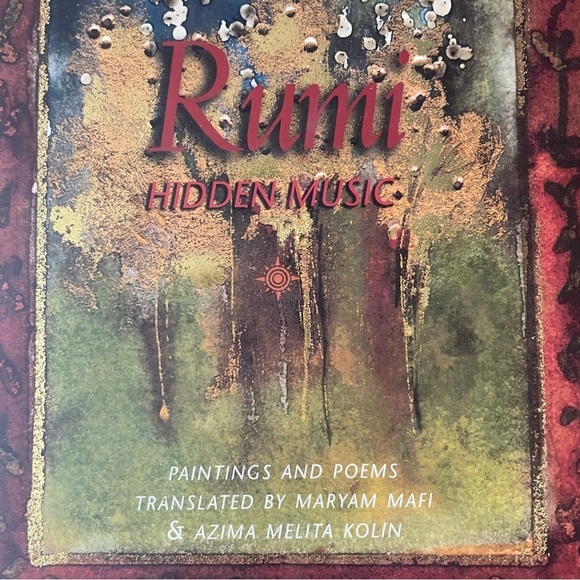 $10 SALE Adult Hardcover Poetry Book Rumi “Hidden Music” Vintage Translation Art - Picture 3 of 10